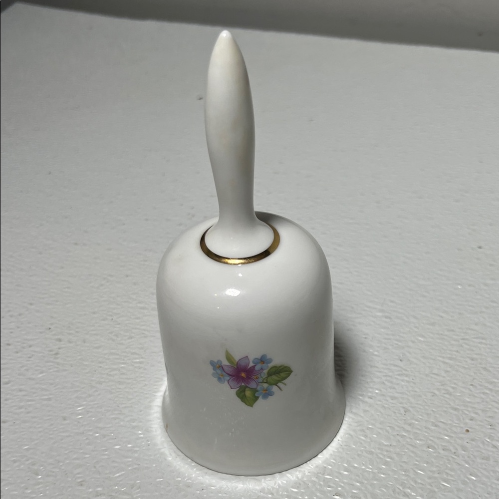 Vintage 70's Reutter Porzellan Bell Gold Trim Made in Germany - Picture 5 of 7